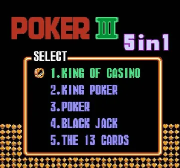 Poker III (Asia) (Ja) (Unl) screen shot title